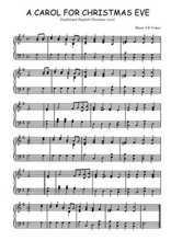 Téléchargez l'arrangement pour piano de la partition de A carol for Christmas eve en PDF